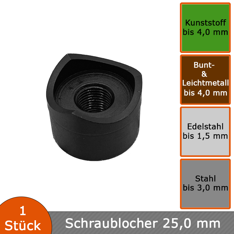 Verlegehilfen Schraublocher 25,0 mm 2