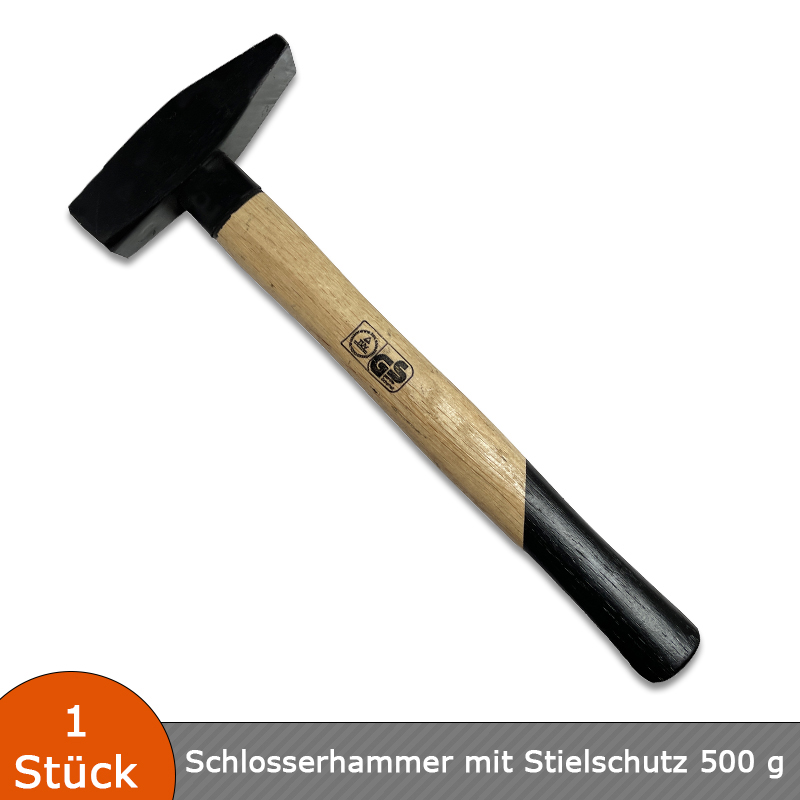 Verlegehilfen Schlosserhammer mit Stielschutz 500g