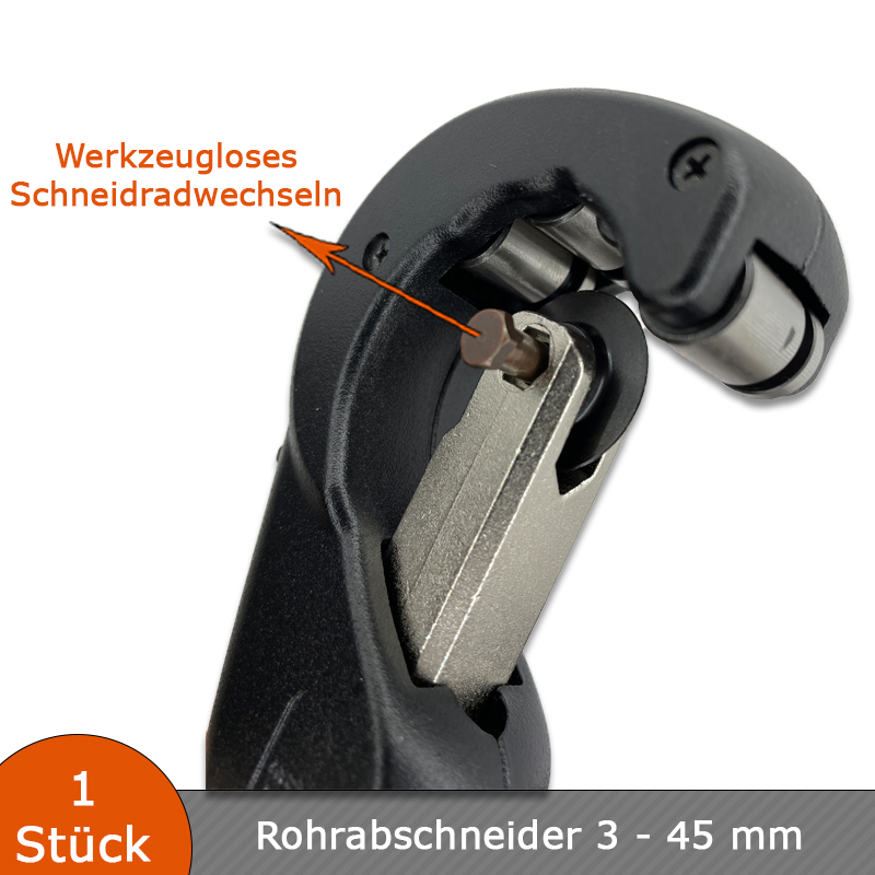 Verlegehilfen Rohrabschneider 3 - 45 mm