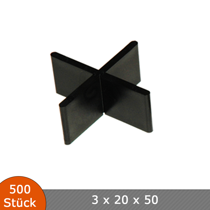 Verlegehilfen Fugenkreuze 3 mm x 20 mm für Bodenplatten Terrassenplatten Fliesenkreuze