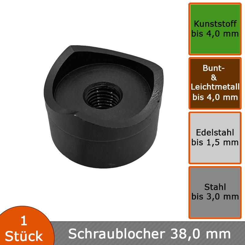 Verlegehilfen Schraublocher 38,0 mm 2