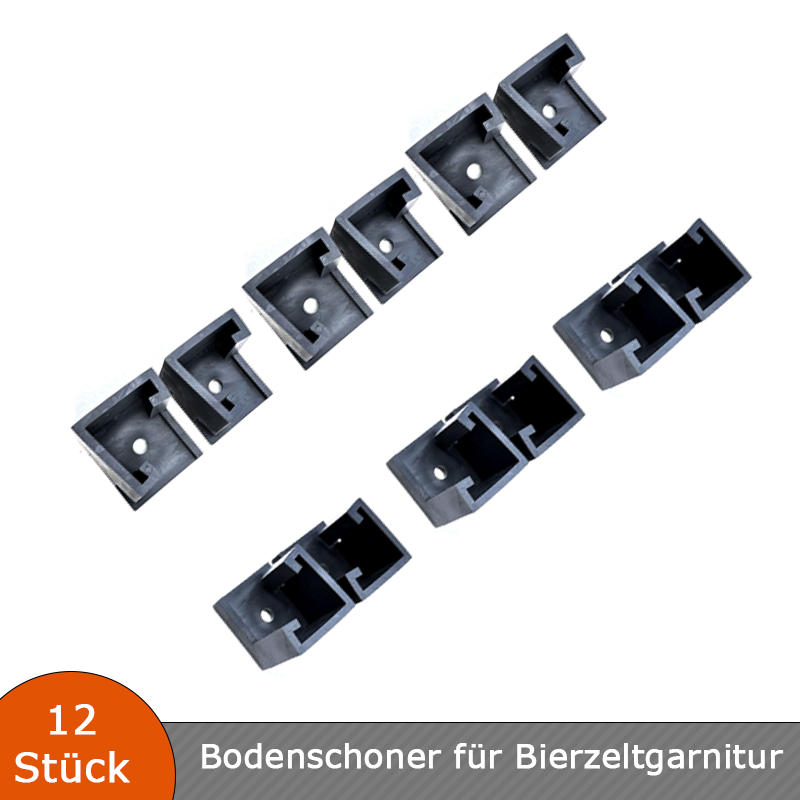 Verlegehilfen Bodenschoner für Bierzeltgarnitur - Bierbank / Festzeltgarnitur Boden Schutz Set 12 Stück